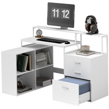 HOMCOM Scrivania Moderna con 2
