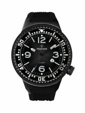 POSEIDON Orologio da Polso Unisex L Analogico Cinturino in Silicone UP00406 Nero 
