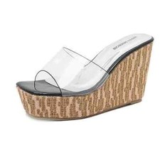 Sandali eleganti sabot zeppa