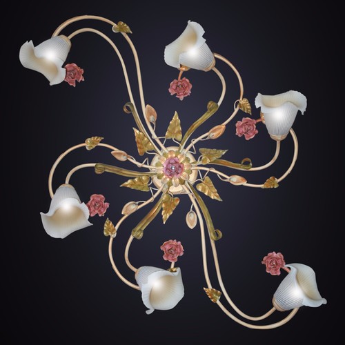 Plafoniera lampadario arte - plafoniera, 6l