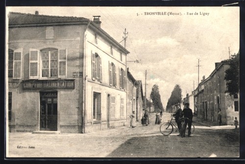 Cpa tronville meuse rue de - /meuse,,