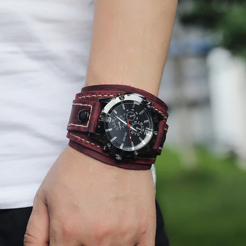 Orologio vintage pelle - vintage, in