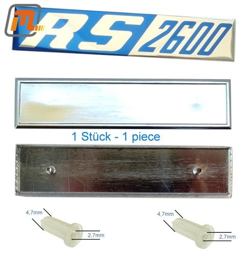 Ford capri mk1 emblema - rs, 2600