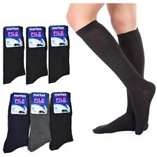 3 paia Calze donna lunghe PILE termiche calzettoni caldi pesanti sci neve lavoro