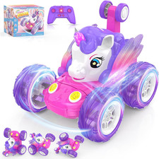 Macchina Telecomandata Bambina, Giocattoli Unicorno Giochi Bimba 3 4 5 6 7 Anni 