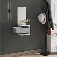 Mobile Da Ingresso Con Specchio, Entratina per Atrio Con Cassetto E Ripiano, Svu