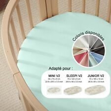 STOKKE DRAP HOUSSE coton 58x75 mini 70x122 sleepi ou 70x165 junior v2 Oeko-Tex