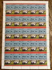 1986 AUTO Austin-Healey 100-6- 50x50c ** Foglio-BEQUIA Grenadine di San Vincenzo