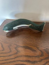 Scultura pesce trota in legno