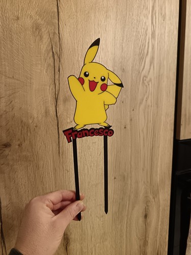 Topper torta pikachu con - torta,