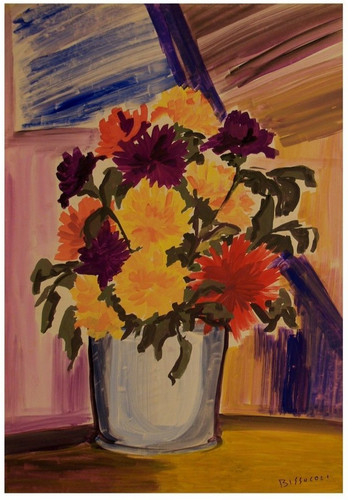 Vaso fiori bissocoli franca - fiori,