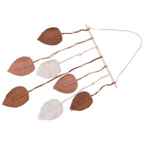 Foglia macramè appeso - foglia,