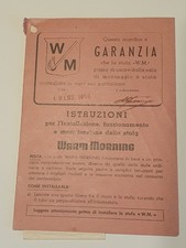 Istruzioni Vintage Uso