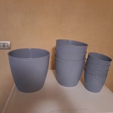 set vasi da interno azzurri