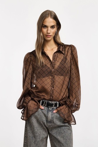 Camicia chiffon donna - camicia,