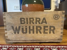Cassetta Birra Wuhrer Vintage Legno Da Collezione