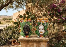 Pair of Moorish heads with