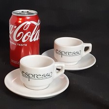 2 tazzine e piattini espresso