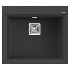 Lavello Elleci Incasso Cucina 1 Vasca 57x50 Karisma 105 Nero LGK10540