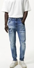 Jeans skinny Zara uomo blu