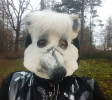 Maschera orso in feltro di