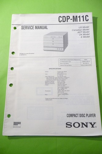 Manuale servizio per sony - manuale,