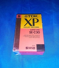 Tdk super vhs se c30 - tdk, xp