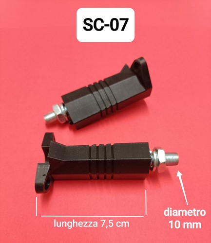 Coppia supporti gomma - in,
