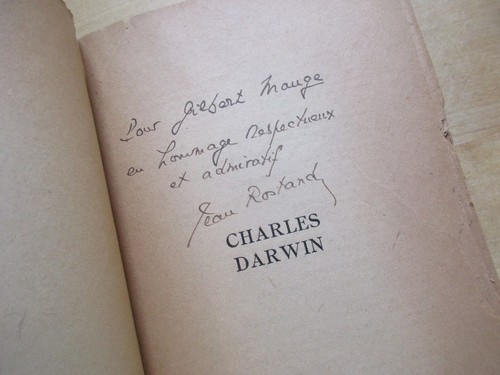 Charles darwin jean rostand - -,
