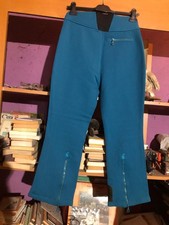 Pantaloni da sci azzurro verde