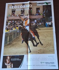 POSTER  Contrada LEOCORNO Palio Siena 17 agosto2022 Tittia su Violenta da Clodia