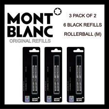 Montblanc Refill Rollerball Medium Mystery Black 107877 6PK 