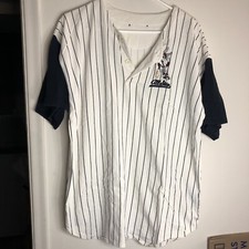 Vintage Bugs Bunny All Stars Gessato Baseball Jersey taglia L Looney Tunes