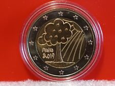 MALTA 2 EURO 2019 NATURA E AMBIENTE FDC