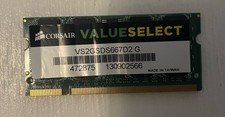 2 GB Corsair Value Select DDR2 RAM 667 MHz PC2-5300S SO-DIMM CL5 VS2GSDS667D2