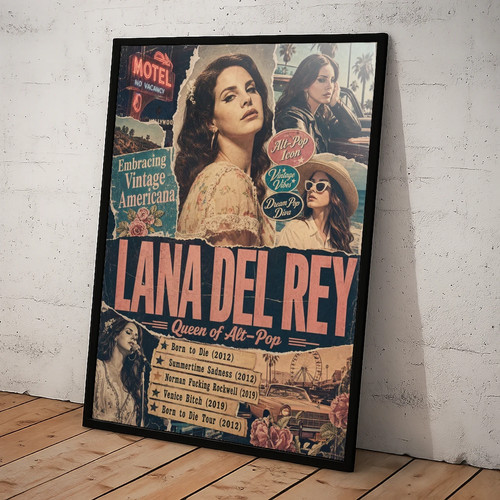 Musica poster con cornice - poster, a4