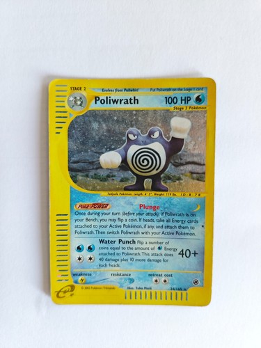Poliwrath holo 165 - poliwrath,
