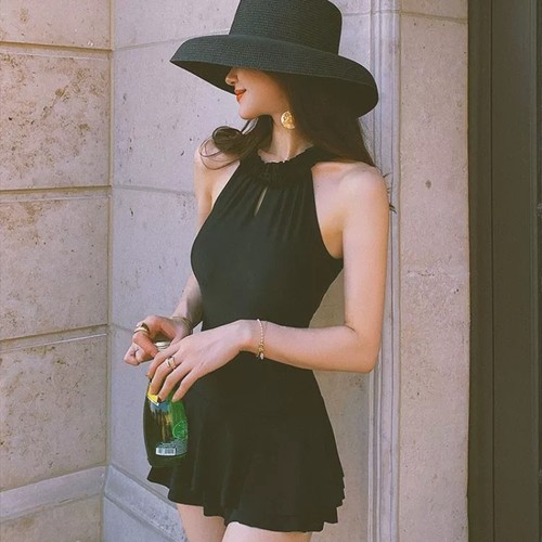 Costume intero donna nero - costume,