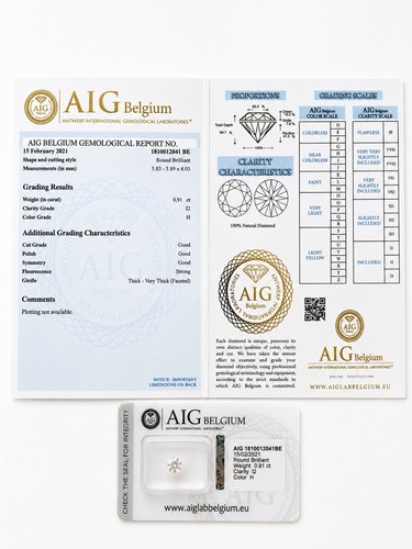 Diamante naturale certificato - diamante,