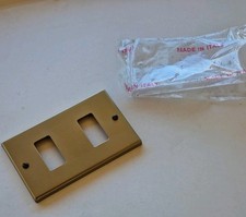 BTICINO MAGIC PLACCA BRONZO 2 posti-fori compatibile NUOVA