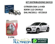KIT DISTRIBUZIONE E POMPA ACQUA CITROEN DS4 1.6 HDI 82KW 112CV