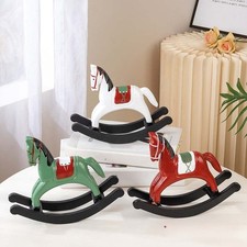 Statuina cavallo a dondolo in