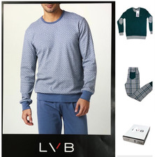 PIGIAMA-uomo "LOVABLE" Girocollo in CALDO COTONE INTERLOCK-FELPATO sconto-20%