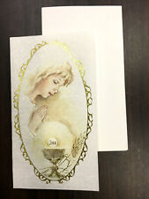 5 BIGLIETTI INVITO COMUNIONE