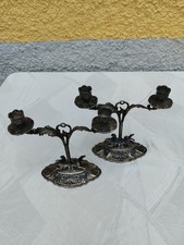 Coppia candelieri argento epoca anni '50