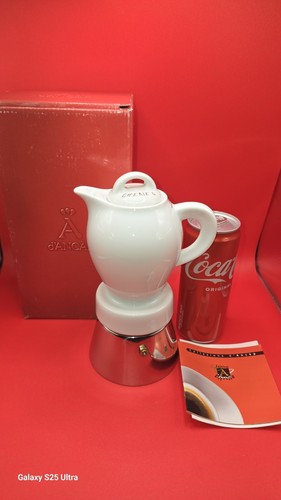 Moka porcellana acciaio