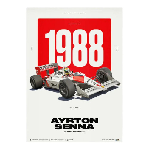 Poster ayrton senna edizione - ayrton,