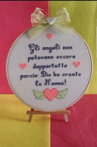 Cornice punto croce - angeli, e