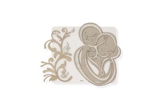 Modern Holy Family Wooden