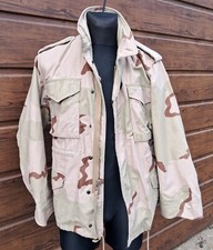 Raro cappotto tattico militare mimetico Tri Desert taglia S